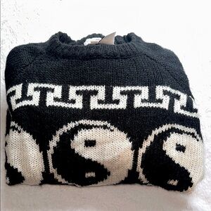 Urban Outfitters Black and White Sweater